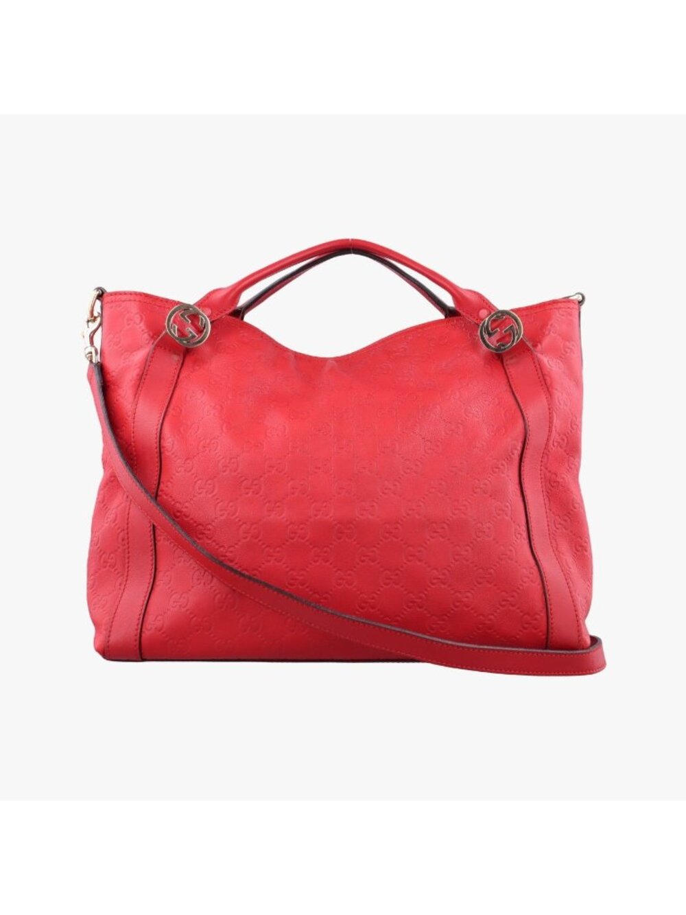 Gucci Miss GG Top Handle Red Leather